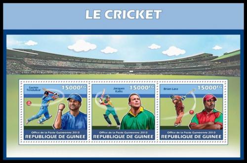 Poštové známky Guinea 2013 Kriket Mi# 10213-15 Kat 18€