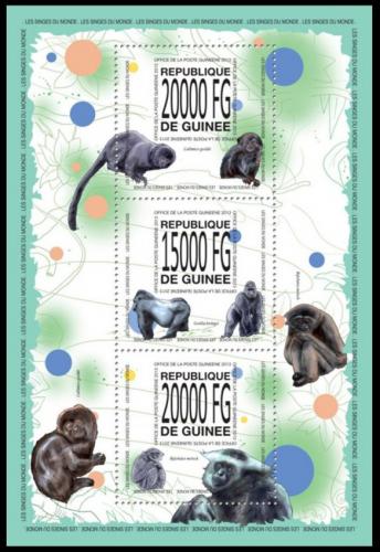 Poštové známky Guinea 2013 Opice Mi# 10121-23 Kat 22€