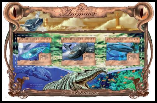 Poštové známky Guinea 2013 Ve¾ryby Mi# 9857-59 Kat 20€