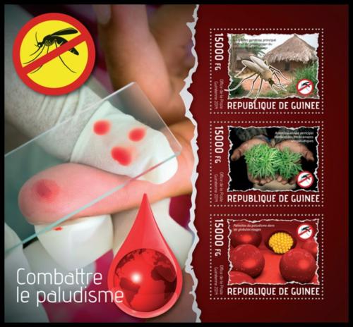 Poštové známky Guinea 2014 Boj proti malárii Mi# 10299-301 Kat 18€