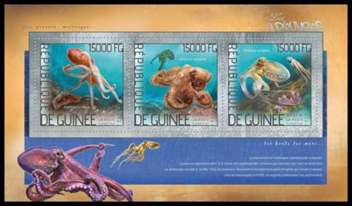 Poštové známky Guinea 2014 Chobotnice Mi# 10319-21 Kat 18€