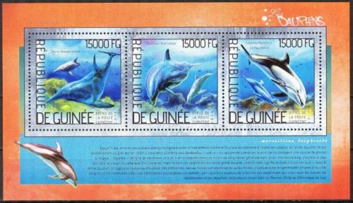 Poštové známky Guinea 2014 Delfíny Mi# 10391-93 Kat 18€