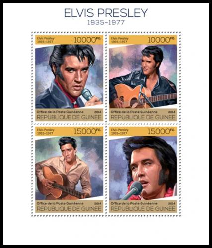 Poštové známky Guinea 2014 Elevys Presley Mi# 10232-35 Kat 20€