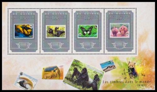 Poštové známky Guinea 2014 Fauna WWF na známkách Mi# 10902-05 Kat 20€