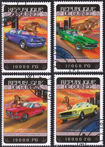 Potov znmky Guinea 2014 Ford Mustang 2B Mi# 10467-70 Kat 20