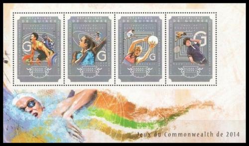 Poštové známky Guinea 2014 Hry Commonwealthu Mi# 10887-90 Kat 20€