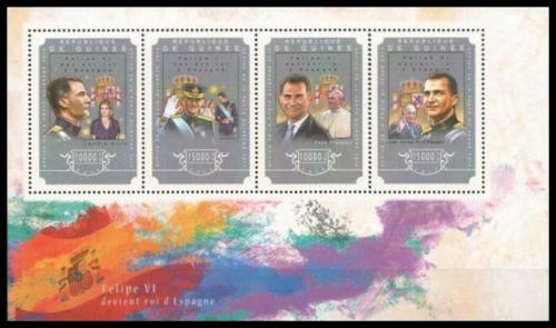 Poštové známky Guinea 2014 Krá¾ Filip VI. Španìlský Mi# 10847-50 Kat 20€