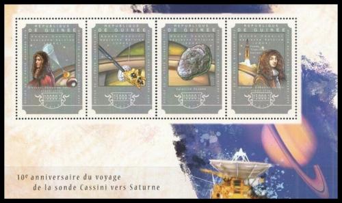 Poštové známky Guinea 2014 Let sondy k planetì Saturn Mi# 10832-35 Kat 20€