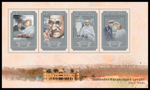 Poštové známky Guinea 2014 Mahátma Gándhí Mi# 10857-60 Kat 20€
