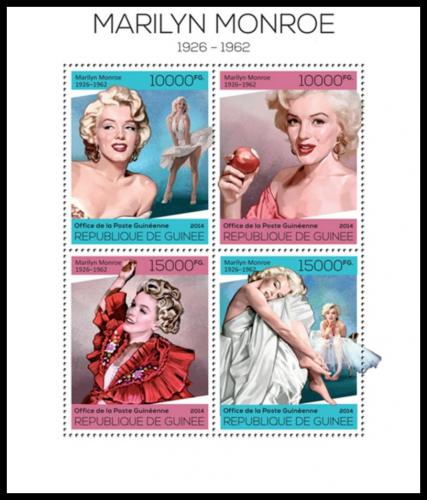 Poštové známky Guinea 2014 Marilyn Monroe Mi# 10227-30 Kat 20€