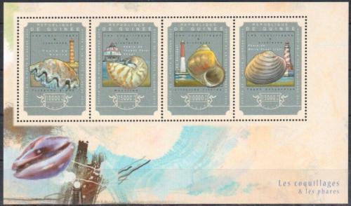 Poštové známky Guinea 2014 Mušle a majáky Mi# 10792-95 Kat 20€