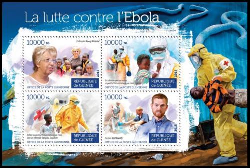 Poštové známky Guinea 2015 Boj proti ebole Mi# 11258-61 Kat 16€