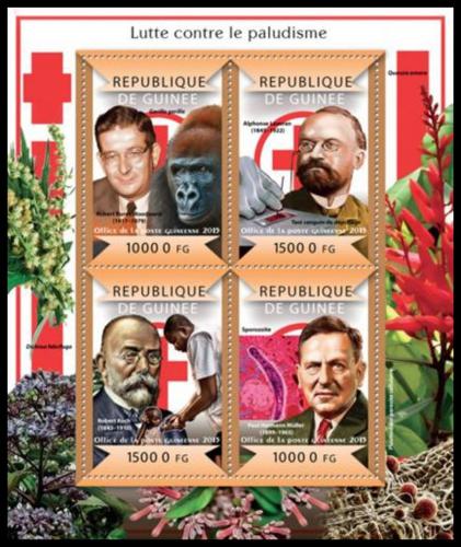 Poštové známky Guinea 2015 Boj proti malárii Mi# 10987-90 Kat 20€