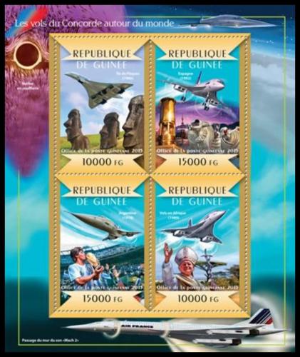 Poštové známky Guinea 2015 Concorde Mi# 11017-20 Kat 20€