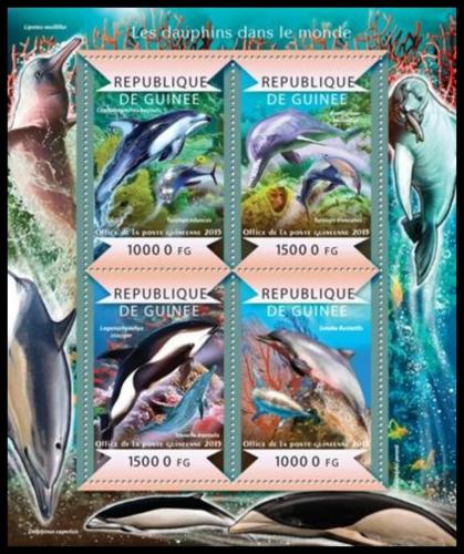 Poštové známky Guinea 2015 Delfíny Mi# 10952-55 Kat 20€