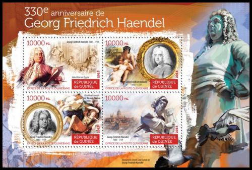 Poštové známky Guinea 2015 Georg Friedrich Händel Mi# 11193-96 Kat 16€
