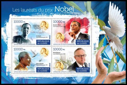 Poštové známky Guinea 2015 Laureáti Nobelovy ceny Mi# 11263-66 Kat 16€
