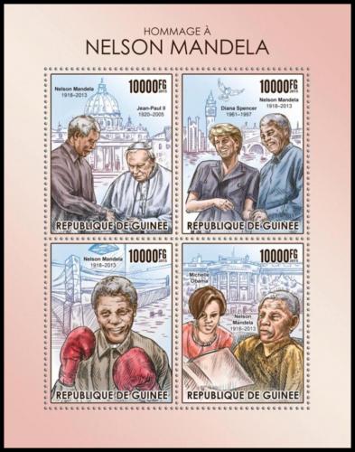 Poštové známky Guinea 2015 Nelson Mandela Mi# 11358-61 Kat 16€