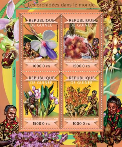 Poštové známky Guinea 2015 Orchideje Mi# 10907-10 Kat 20€