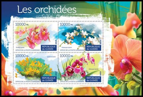 Poštové známky Guinea 2015 Orchideje Mi# 11158-61 Kat 16€