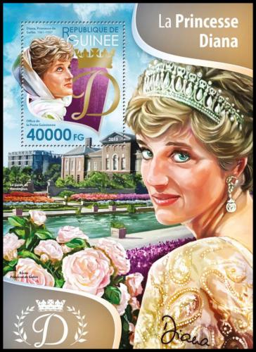 Poštové známky Guinea 2015 Princezna Diana Mi# Block 2599 Kat 16€