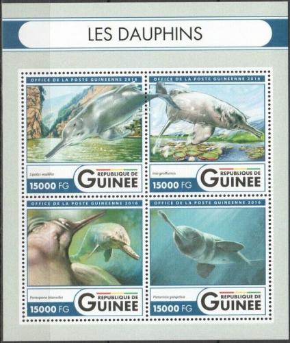 Poštové známky Guinea 2016 Delfíny Mi# 12056-59 Kat 24€