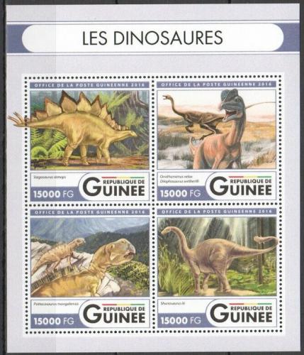 Poštové známky Guinea 2016 Dinosaury Mi# 12031-34 Kat 24€