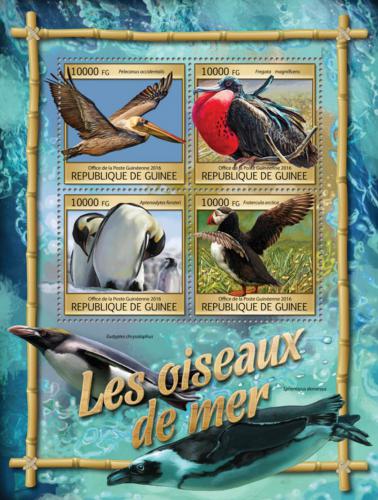 Poštové známky Guinea 2016 Moøští ptáci Mi# 11806-09 Kat 16€