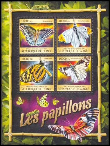 Poštové známky Guinea 2016 Motýle Mi# 11786-89 Kat 16€