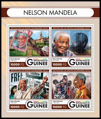 Poštové známky Guinea 2016 Nelson Mandela Mi# 12011-14 Kat 16€