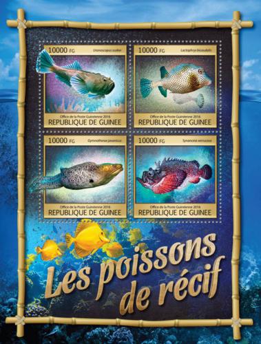 Poštové známky Guinea 2016 Ryby Mi# 11791-94 Kat 16€ 