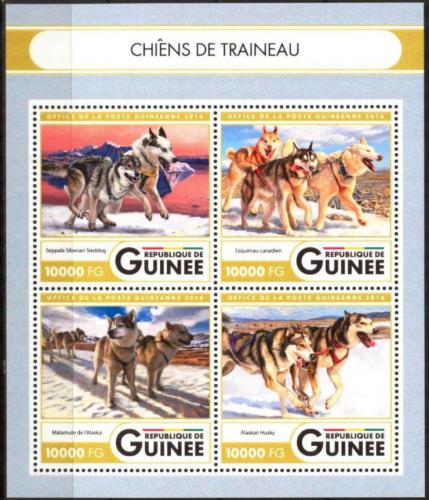 Poštové známky Guinea 2016 Tažní psi Mi# 11946-49 Kat 16€