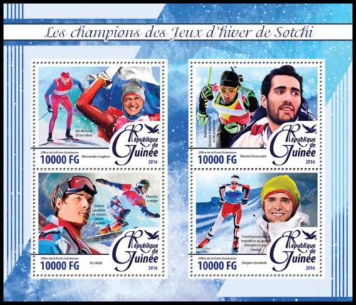 Poštové známky Guinea 2016 ZOH Soèi Mi# 11766-69 Kat 16€