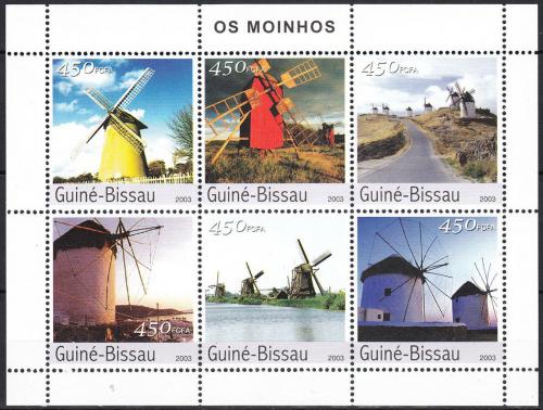 Potov znmky Guinea-Bissau 2003 Vtrn mlny Mi# 2572-77 Kat 11