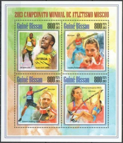 Poštové známky Guinea-Bissau 2013 MS v lehké atletice Mi# 6966-69 Kat 13€ 