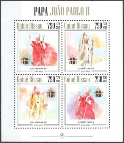 Poštové známky Guinea-Bissau 2013 Papež Jan Pavel II. Mi# 6783-86 Kat 12€