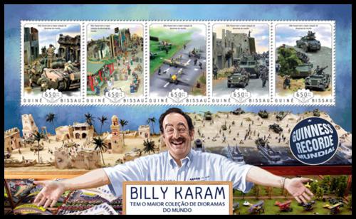 Poštové známky Guinea-Bissau 2014 Billy Karam Mi# 7144-48 Kat 13€