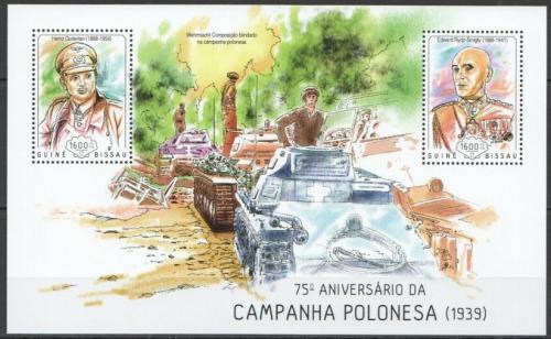 Poštové známky Guinea-Bissau 2014 Napadení Polska Mi# Block 1255 Kat 12€