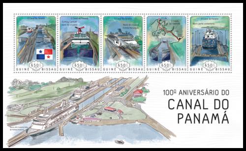 Poštové známky Guinea-Bissau 2014 Panamský prùplav, lode Mi# 7116-20 Kat 13€