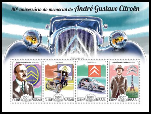 Poštové známky Guinea-Bissau 2015 Automobily Citroen Mi# 7730-33 Kat 14€