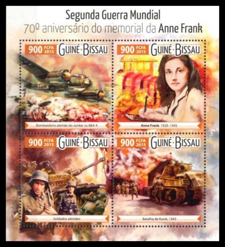 Poštové známky Guinea-Bissau 2015 Druhá svìtová válka Mi# 8138-41 Kat 14€