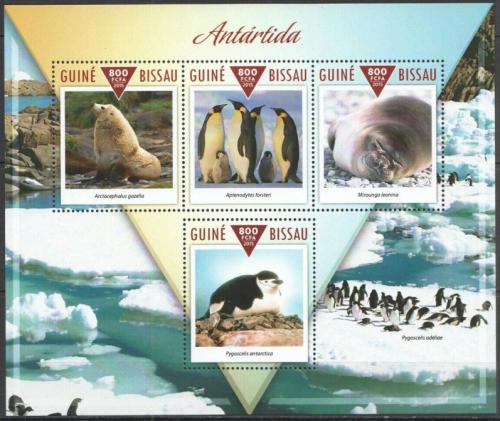 Poštové známky Guinea-Bissau 2015 Fauna Antarktidy Mi# 7794-97 Kat 13€