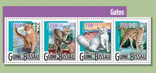 Poštové známky Guinea-Bissau 2015 Maèky Mi# 7905-08 Kat 12€ 