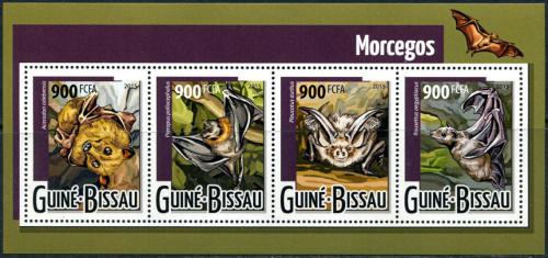 Poštové známky Guinea-Bissau 2015 Netopiere Mi# 7963-66 Kat 14€