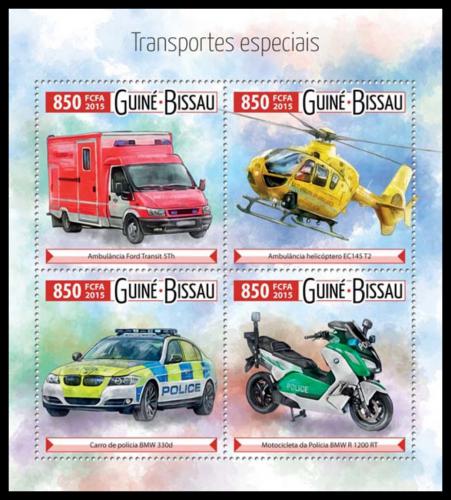 Poštové známky Guinea-Bissau 2015 Záchranáøská technika Mi# 8100-03 Kat 14€