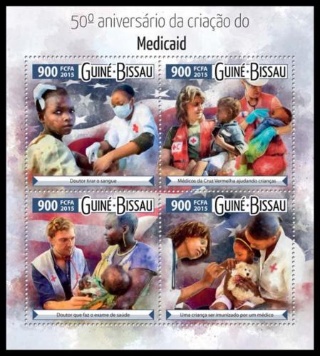 Poštové známky Guinea-Bissau 2015 Zdravotní program Medicaid Mi# 8125-28 Kat 14€