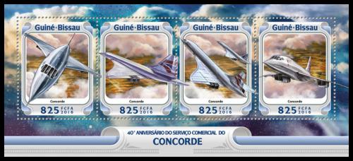Poštové známky Guinea-Bissau 2016 Concorde Mi# 8494-97 Kat 12.50€