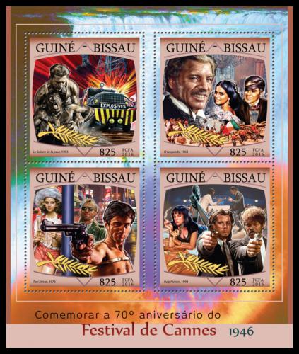 Poštovní známky Guinea-Bissau 2016 Filmový festival v Cannes Mi# 8639-42 12.50€ 