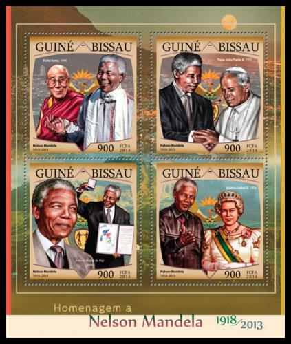 Poštovní známky Guinea-Bissau 2016 Nelson Mandela Mi# 8664-67 Kat 13.50€