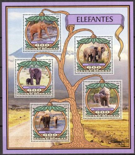 Poštové známky Guinea-Bissau 2016 Slony Mi# 8877-81 Kat 11€